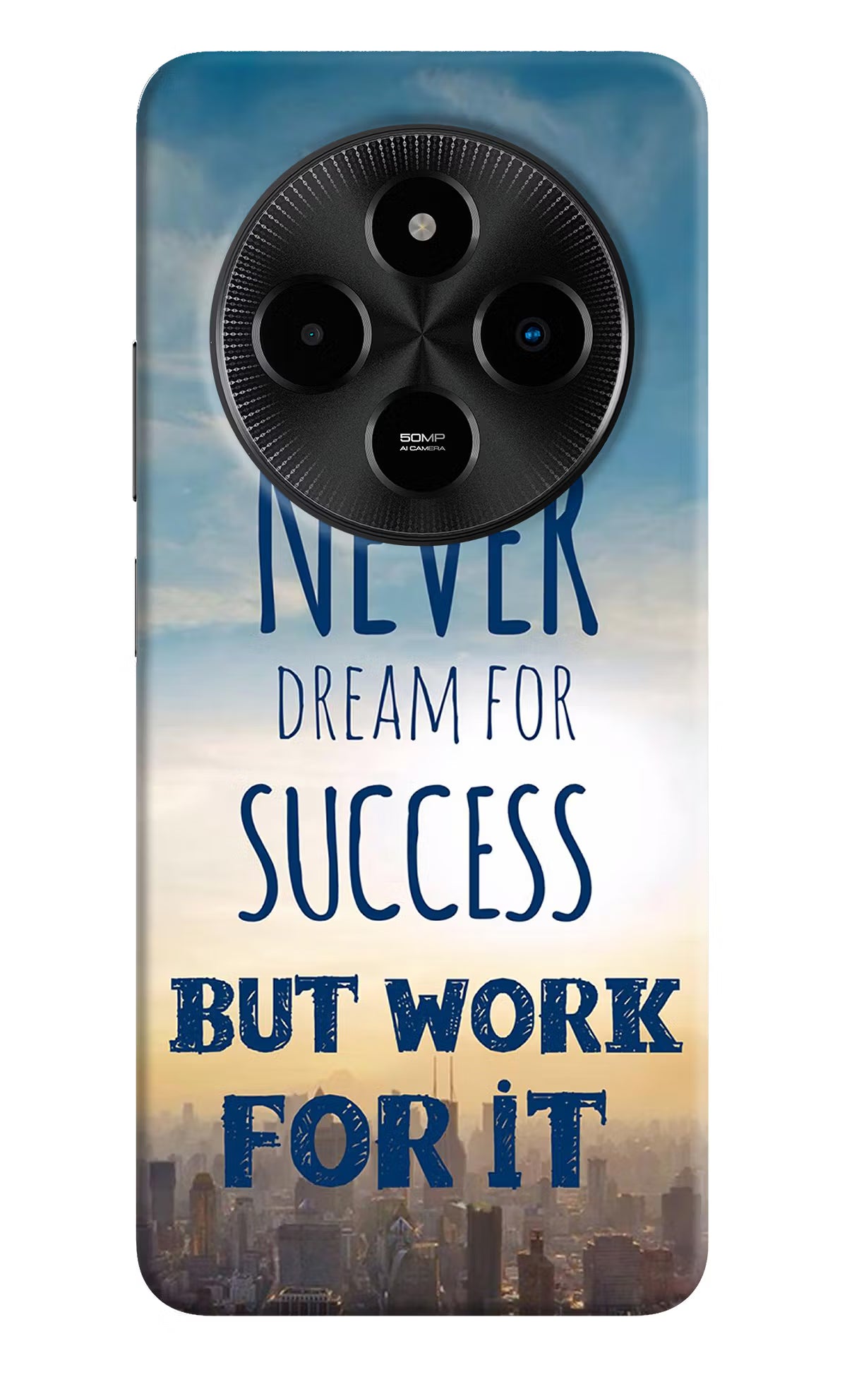 Never Dream For Success But Work For It Poco M7 5G Hard Case Back Cover by Casekaro