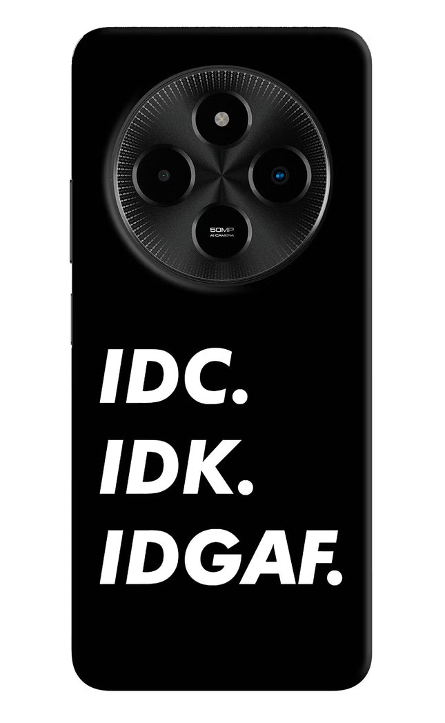 Idc Idk Idgaf Poco M7 5G Hard Case Back Cover by Casekaro