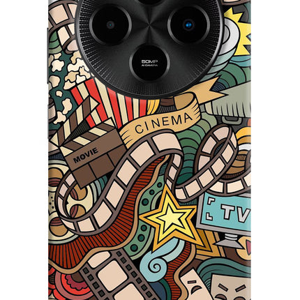 Cinema Abstract Poco M7 5G Hard Case Back Cover by Casekaro