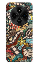 Cinema Abstract Poco M7 5G Hard Case Back Cover by Casekaro