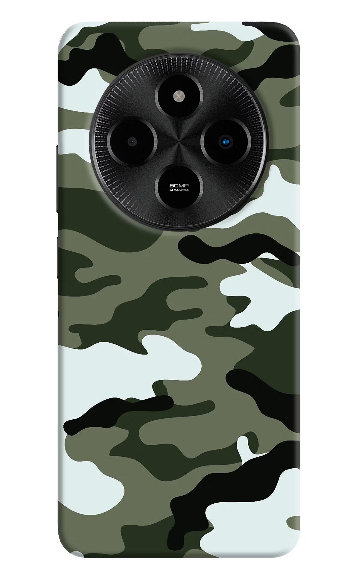 Camouflage Poco M7 5G Hard Case Back Cover by Casekaro
