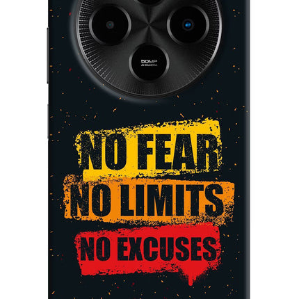 No Fear No Limits No Excuse Poco M7 5G Hard Case Back Cover by Casekaro