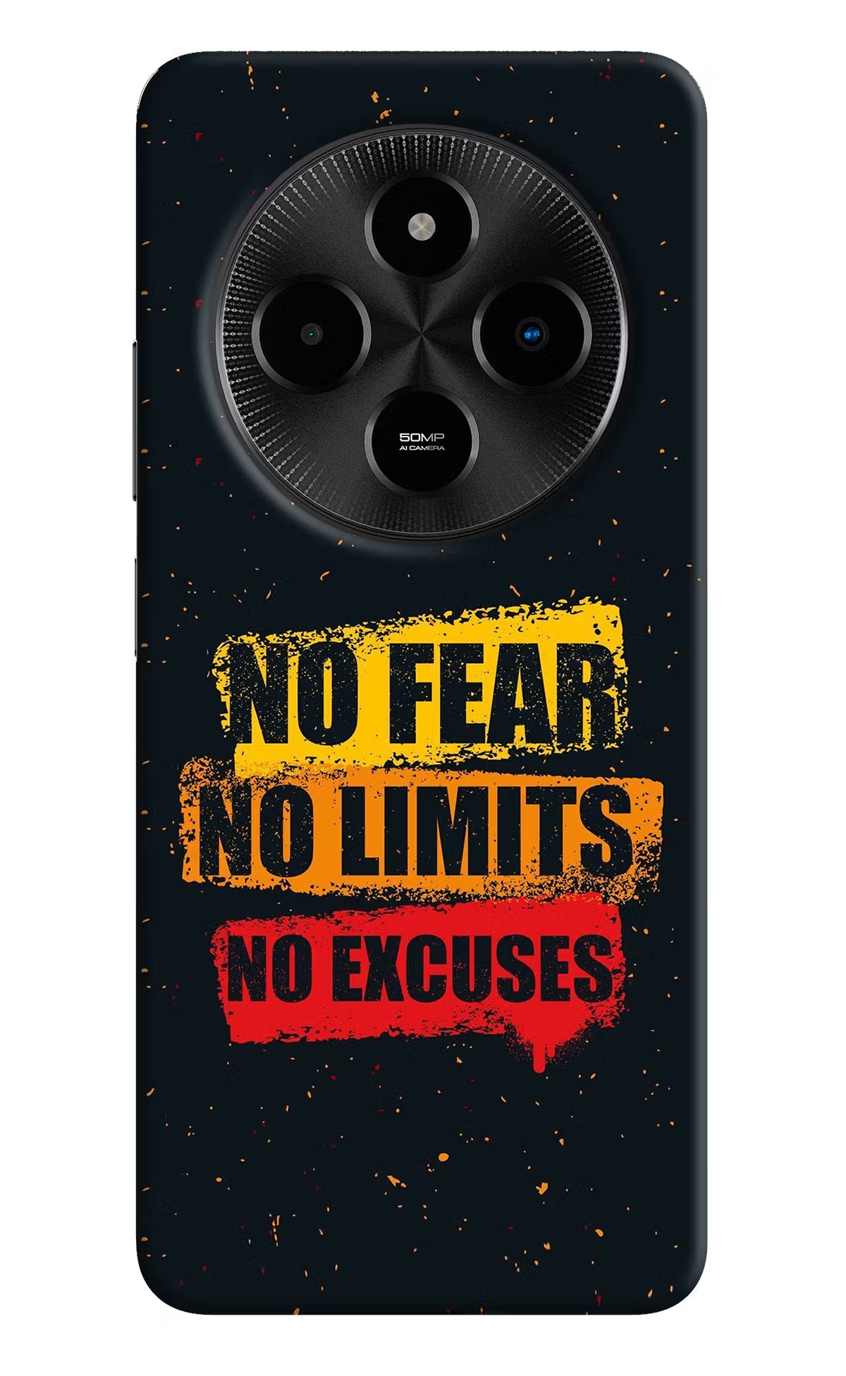 No Fear No Limits No Excuse Poco M7 5G Hard Case Back Cover by Casekaro