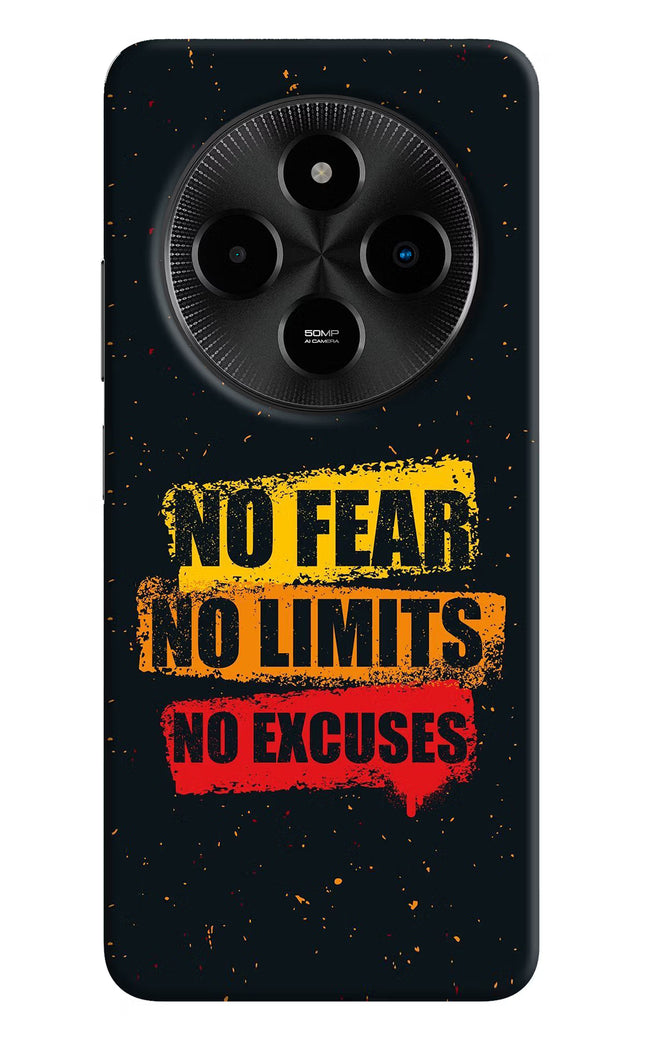 No Fear No Limits No Excuse Poco M7 5G Hard Case Back Cover by Casekaro