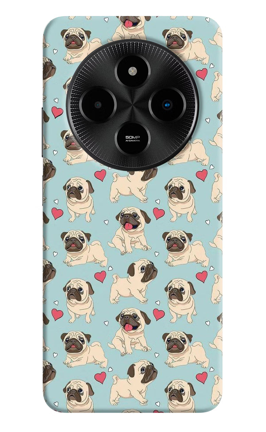 Pug Dog Poco M7 5G Back Cover, Hard case