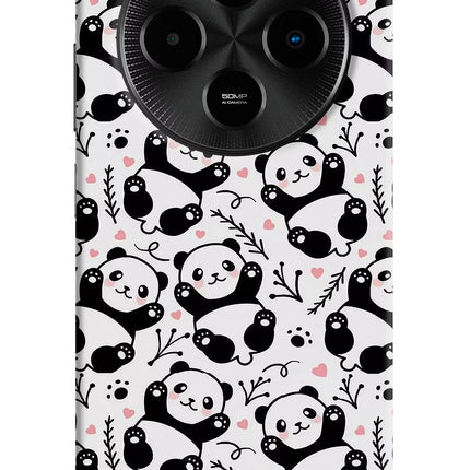 Cute Panda Poco M7 5G Hard Case Back Cover by Casekaro