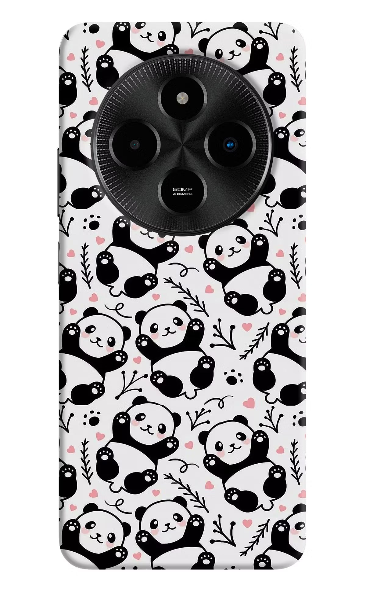 Cute Panda Poco M7 5G Hard Case Back Cover by Casekaro