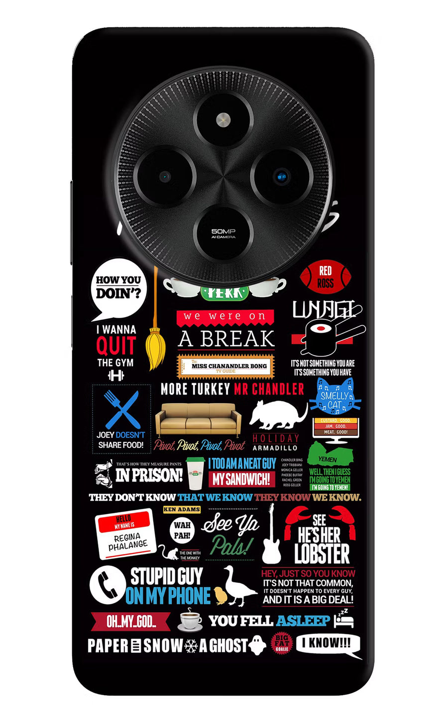 FRIENDS Poco M7 5G Back Cover, Hard case