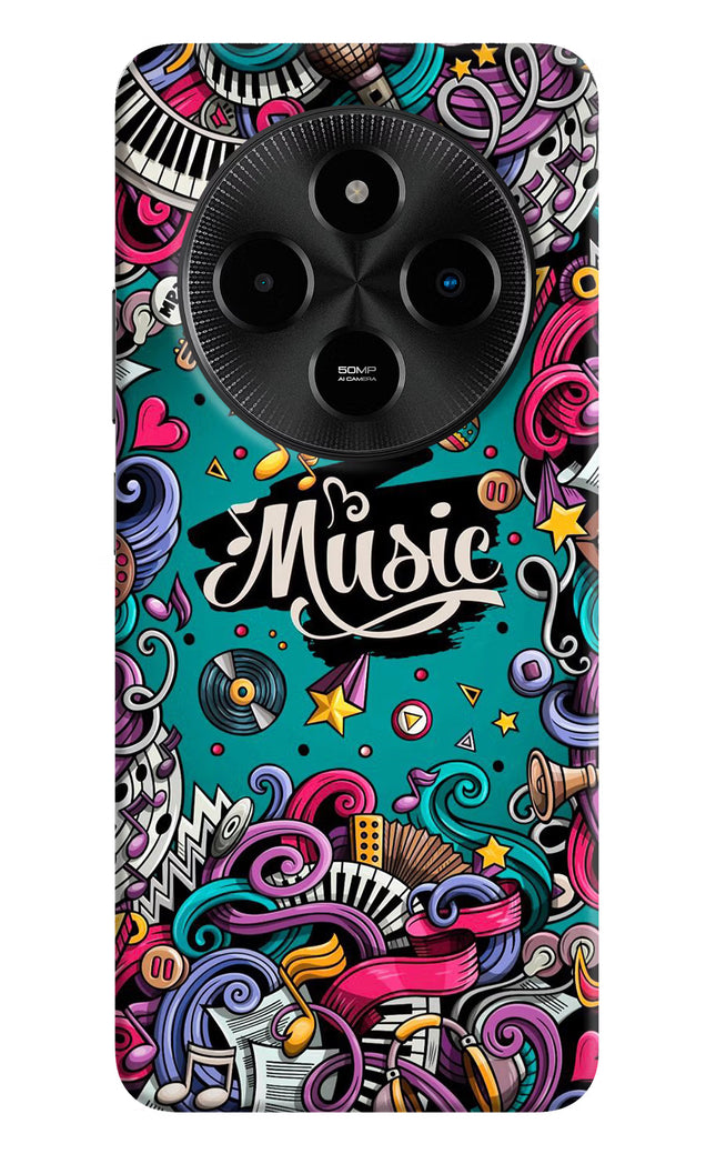 Music Graffiti Poco M7 5G Hard Case Back Cover by Casekaro