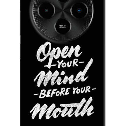 Open Your Mind Before Your Mouth Poco M7 5G Hard Case Back Cover by Casekaro