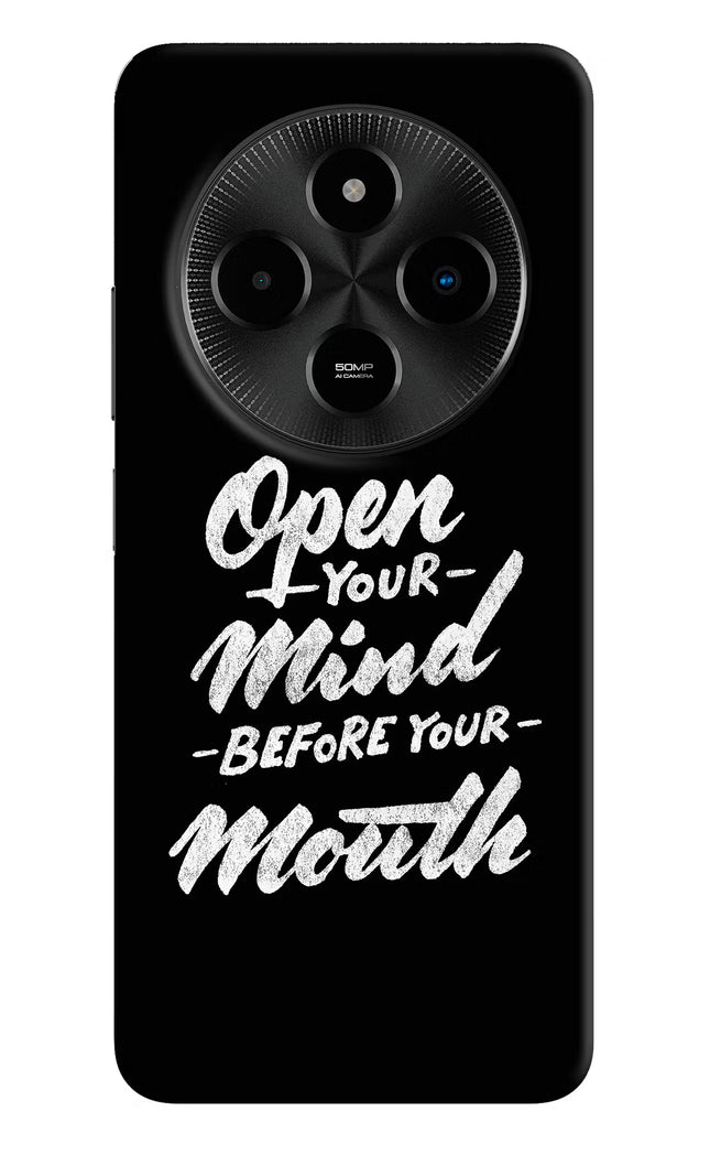 Open Your Mind Before Your Mouth Poco M7 5G Hard Case Back Cover by Casekaro