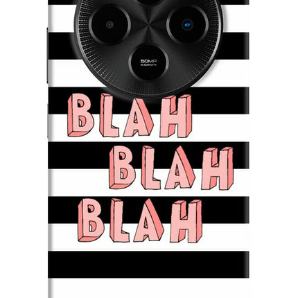 Blah Blah Blah Poco M7 5G Hard Case Back Cover by Casekaro