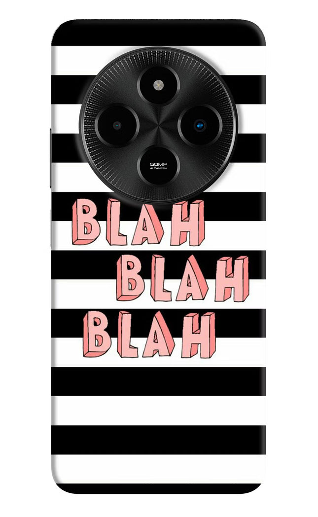Blah Blah Blah Poco M7 5G Hard Case Back Cover by Casekaro