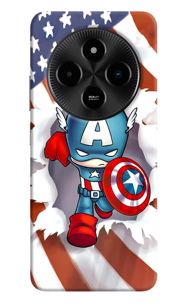 Captain America Poco M7 5G Hard Case Back Cover by Casekaro