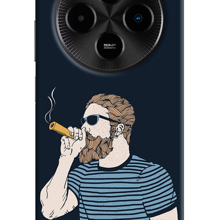 Smoking Poco M7 5G Hard Case Back Cover by Casekaro