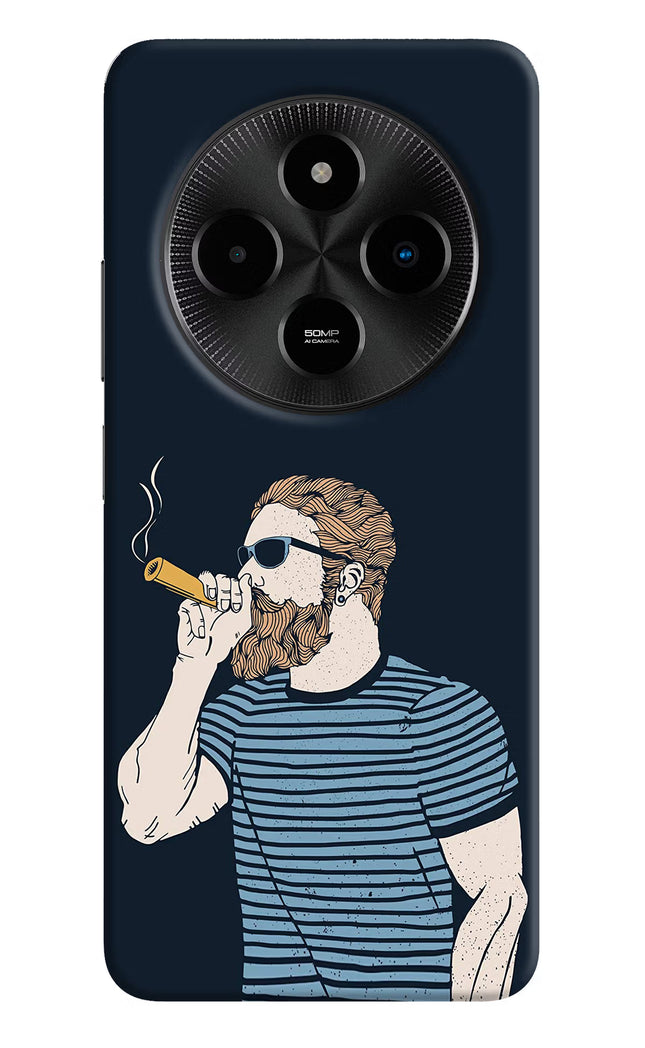 Smoking Poco M7 5G Hard Case Back Cover by Casekaro