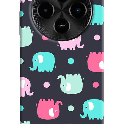 Elephants Poco M7 5G Hard Case Back Cover by Casekaro