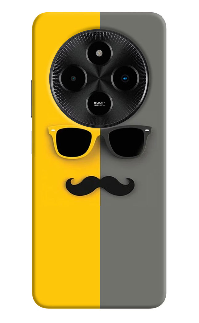 Sunglasses with Mustache Poco M7 5G Hard Case Back Cover by Casekaro