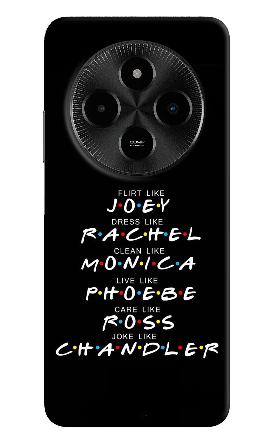 FRIENDS Character Poco M7 5G Back Cover, Hard case