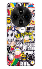 Sticker Bomb Poco M7 5G Hard Case Back Cover by Casekaro