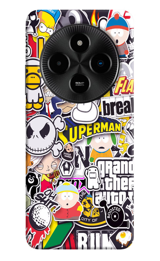 Sticker Bomb Poco M7 5G Hard Case Back Cover by Casekaro