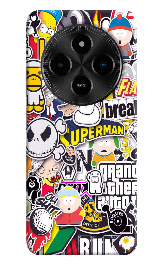 Sticker Bomb Poco M7 5G Hard Case Back Cover by Casekaro