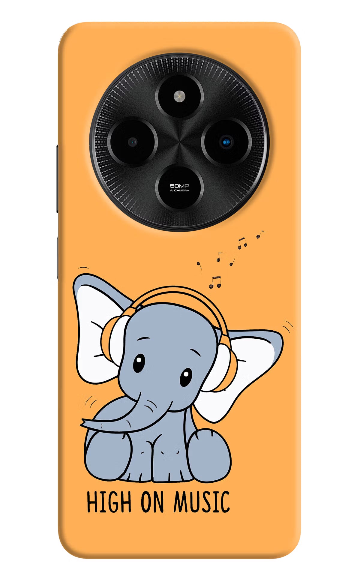 High On Music Poco M7 5G Hard Case Back Cover by Casekaro