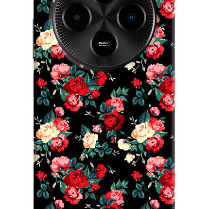 Rose Pattern Poco M7 5G Hard Case Back Cover by Casekaro