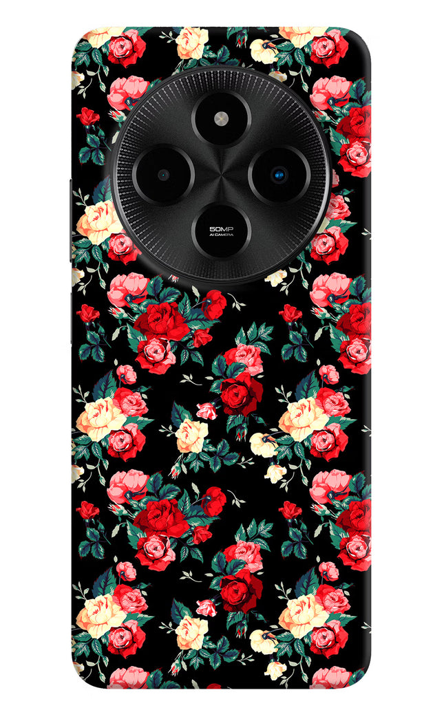 Rose Pattern Poco M7 5G Hard Case Back Cover by Casekaro
