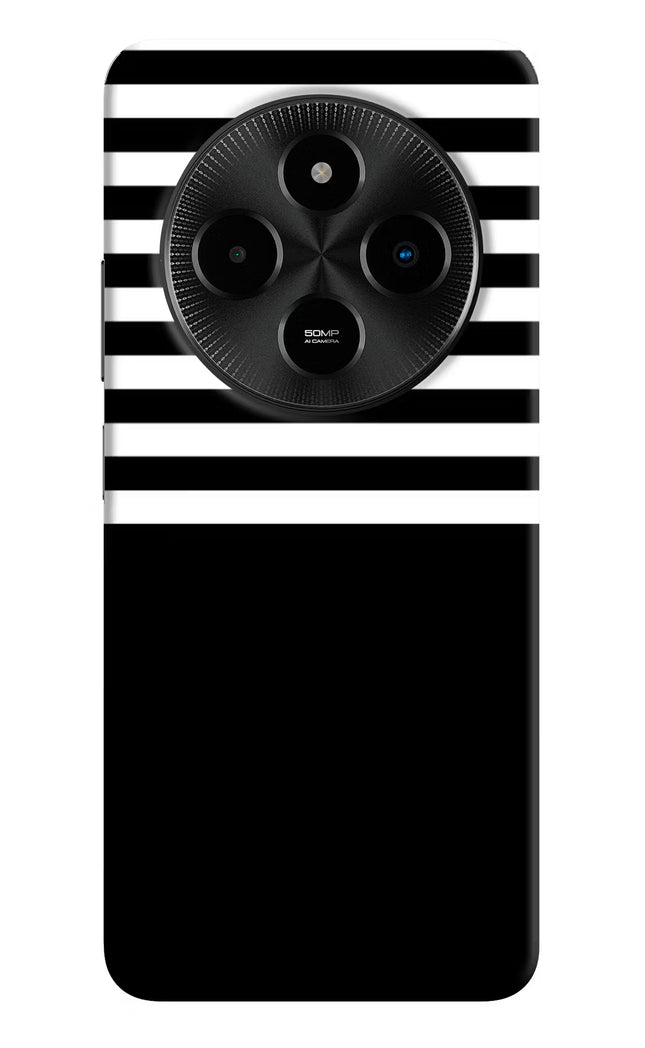 Black and White Print Poco M7 5G Hard Case Back Cover by Casekaro
