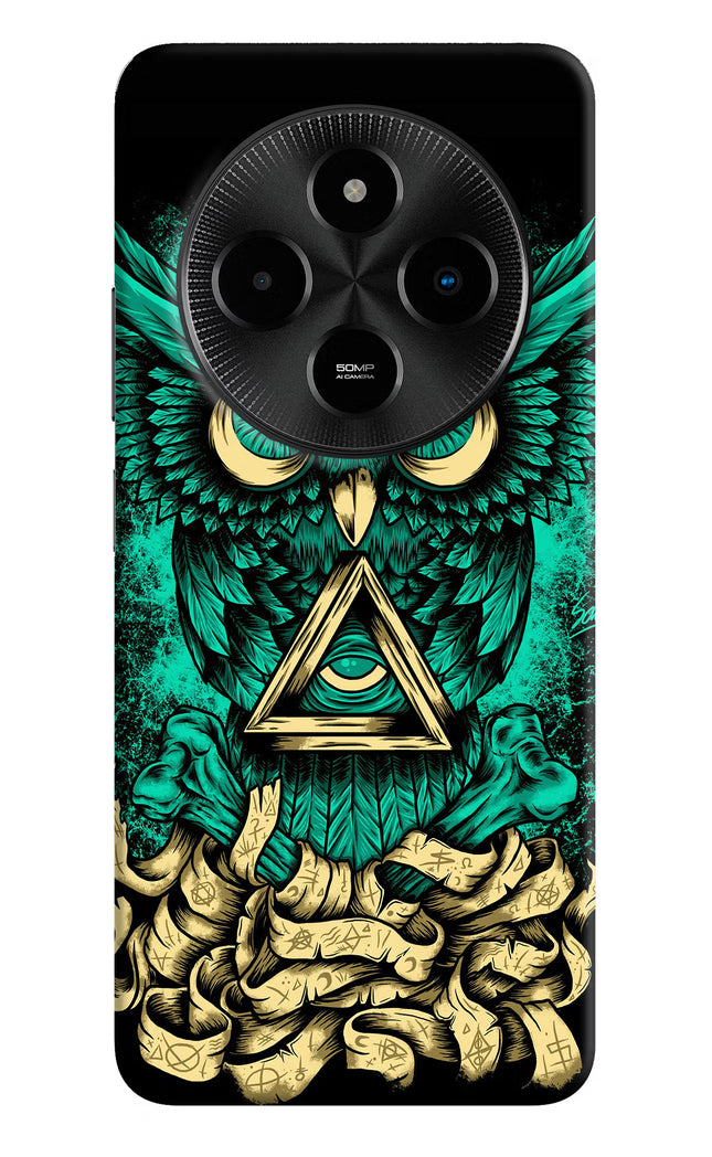 Green Owl Poco M7 5G Hard Case Back Cover by Casekaro
