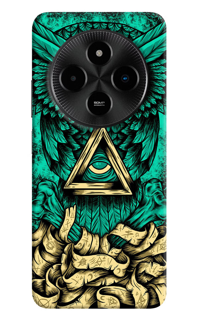Green Owl Poco M7 5G Hard Case Back Cover by Casekaro