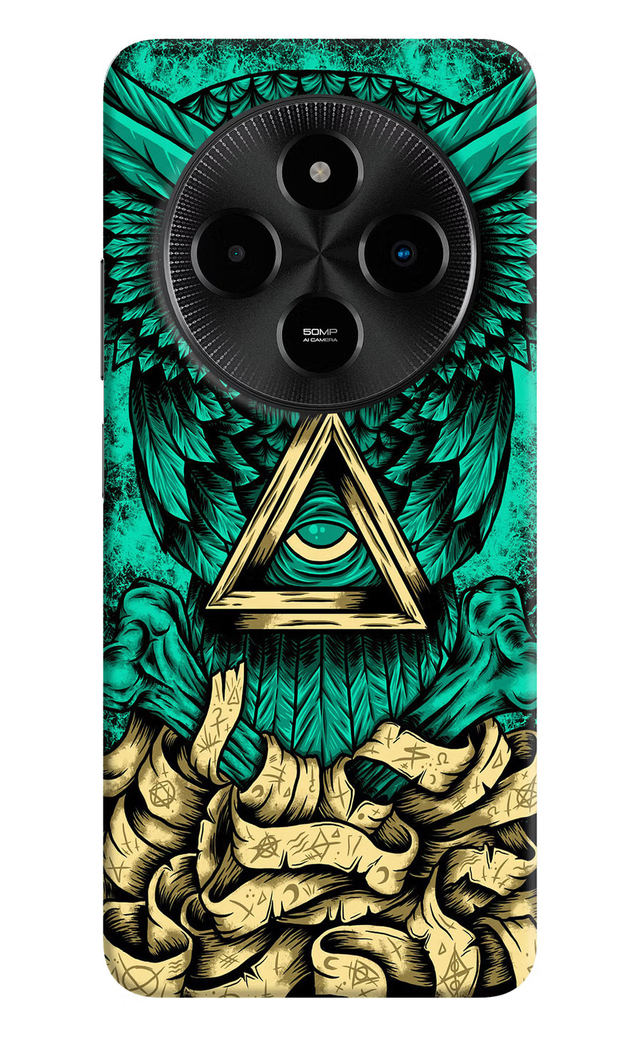Green Owl Poco M7 5G Back Cover, Hard case