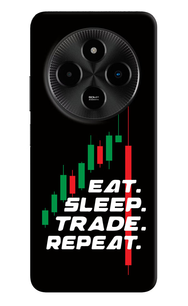 Eat Sleep Trade Repeat Poco M7 5G Hard Case Back Cover by Casekaro