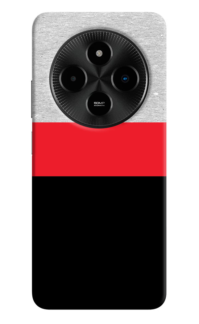 Tri Color Pattern Poco M7 5G Hard Case Back Cover by Casekaro