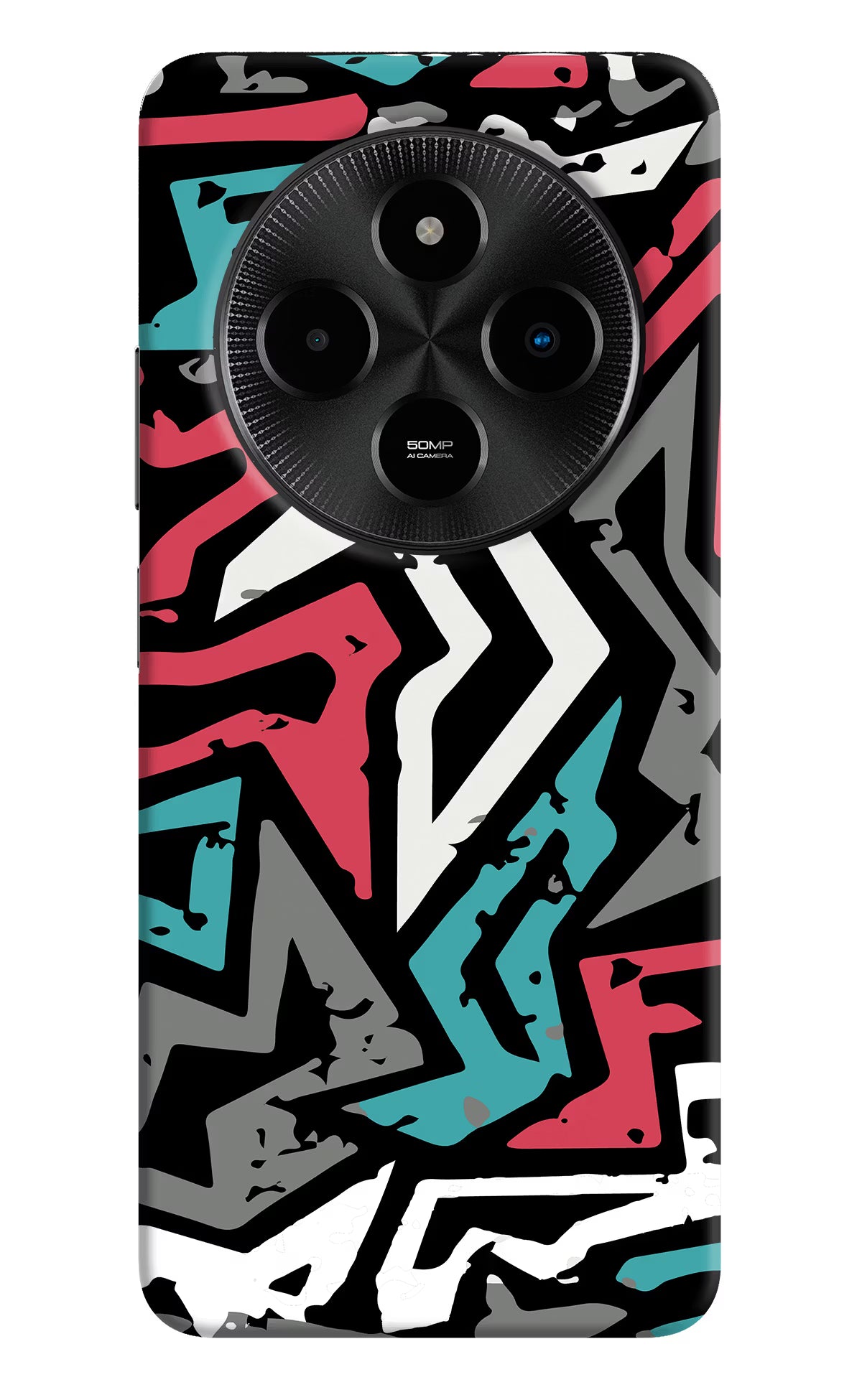 Geometric Graffiti Poco M7 5G Hard Case Back Cover by Casekaro