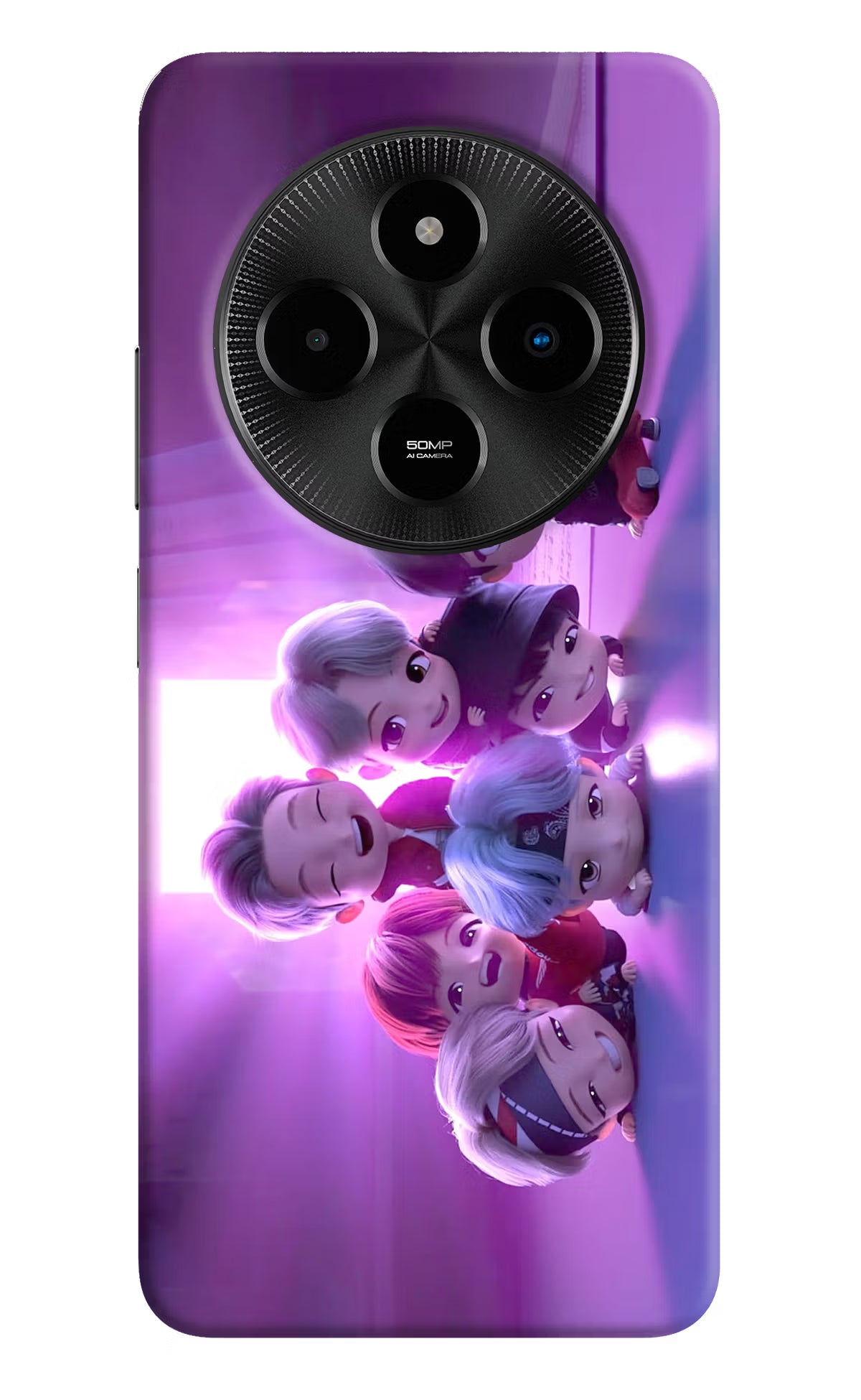 BTS Chibi Poco M7 5G Hard Case Back Cover by Casekaro
