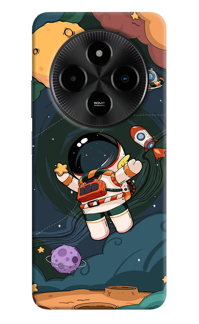 Cartoon Astronaut Poco M7 5G Hard Case Back Cover by Casekaro