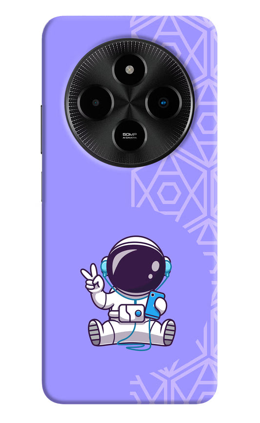 Cute Astronaut Chilling Poco M7 5G Hard Case Back Cover by Casekaro