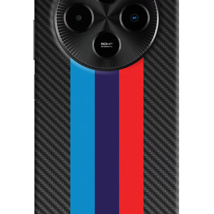 BMW Stripes Pattern Poco M7 5G Hard Case Back Cover by Casekaro