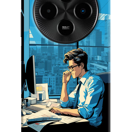 Focused Hustler (AI Generated) Poco M7 5G Hard Case Back Cover by Casekaro