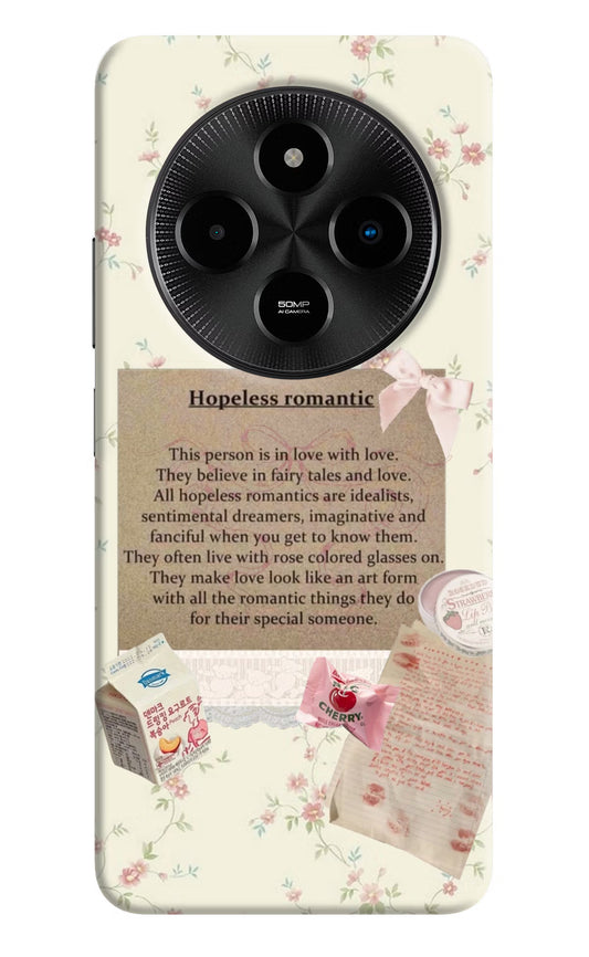 Hopeless Romantic Poco M7 5G Hard Case Back Cover by Casekaro