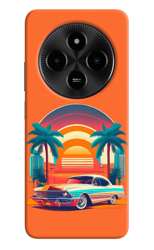 Palm Drive 80s Poco M7 5G Hard Case Back Cover by Casekaro