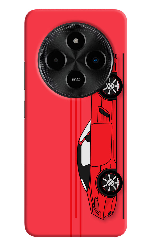Red Velocity Poco M7 5G Hard Case Back Cover by Casekaro