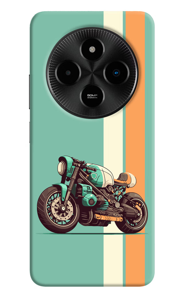 Striped Moto Drift Poco M7 5G Hard Case Back Cover by Casekaro