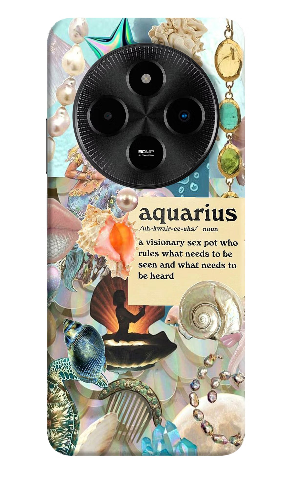 Aquarius Zodiac Poco M7 5G Hard Case Back Cover by Casekaro