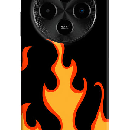Fired Up – Black Poco M7 5G Hard Case Back Cover by Casekaro