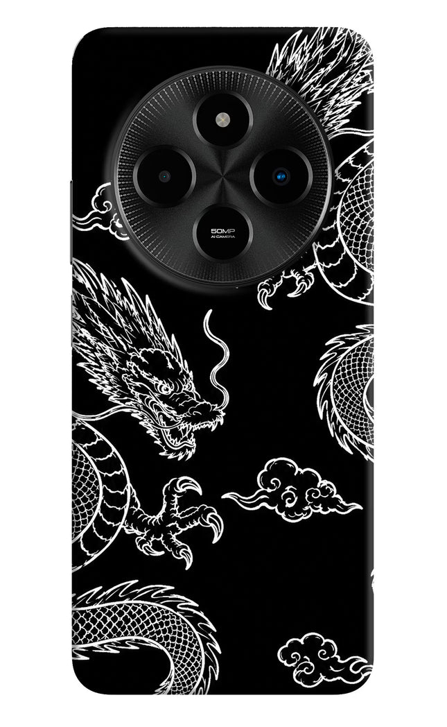 Twin Dragons Poco M7 5G Hard Case Back Cover by Casekaro