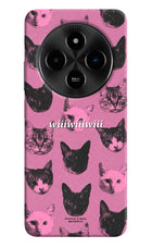 Pink Cats Poco M7 5G Hard Case Back Cover by Casekaro