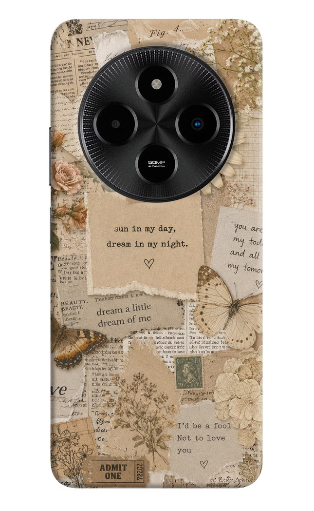 Vintage case Poco M7 5G Hard Case Back Cover by Casekaro